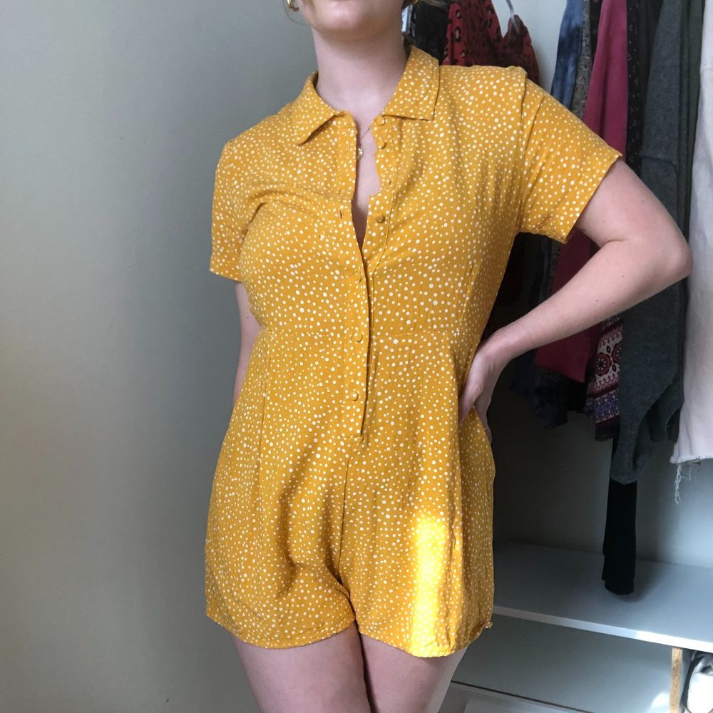 Summery Yellow Romper
